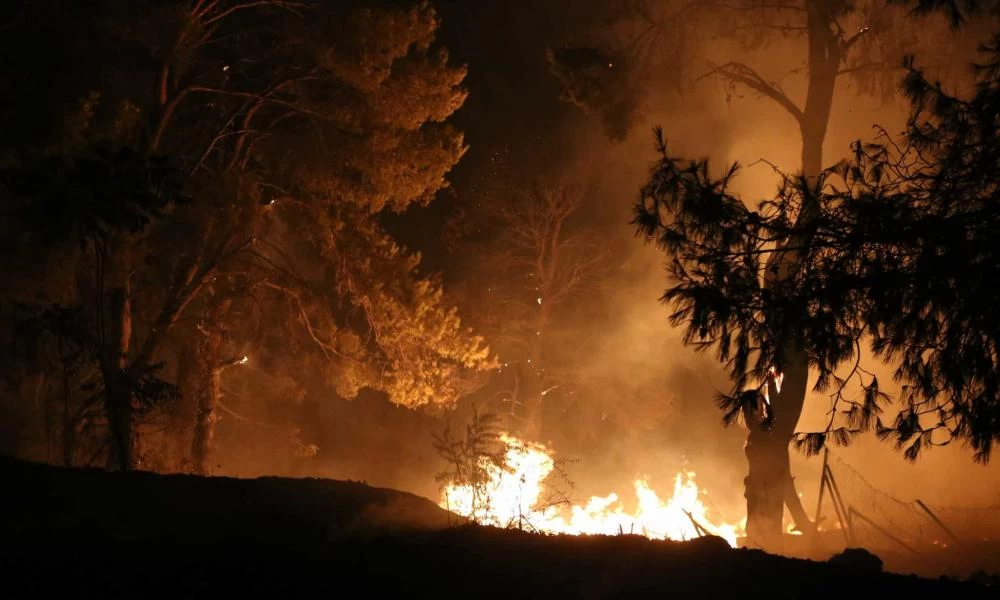 Κόλαση επί γης στην Ηλεία: Η πύρινη λαίλαπα καταπίνει τα πάντα και απειλεί την Αρχαία Ολυμπία